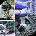 SRSAFETY 13 gauge knitted liner nylon and glassfibre and HPPE liner coated grey nitrile on palm, anti vibration gloves